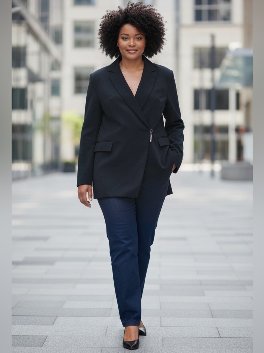 Jones Wear Blazer with Side Metal Detail (DM)